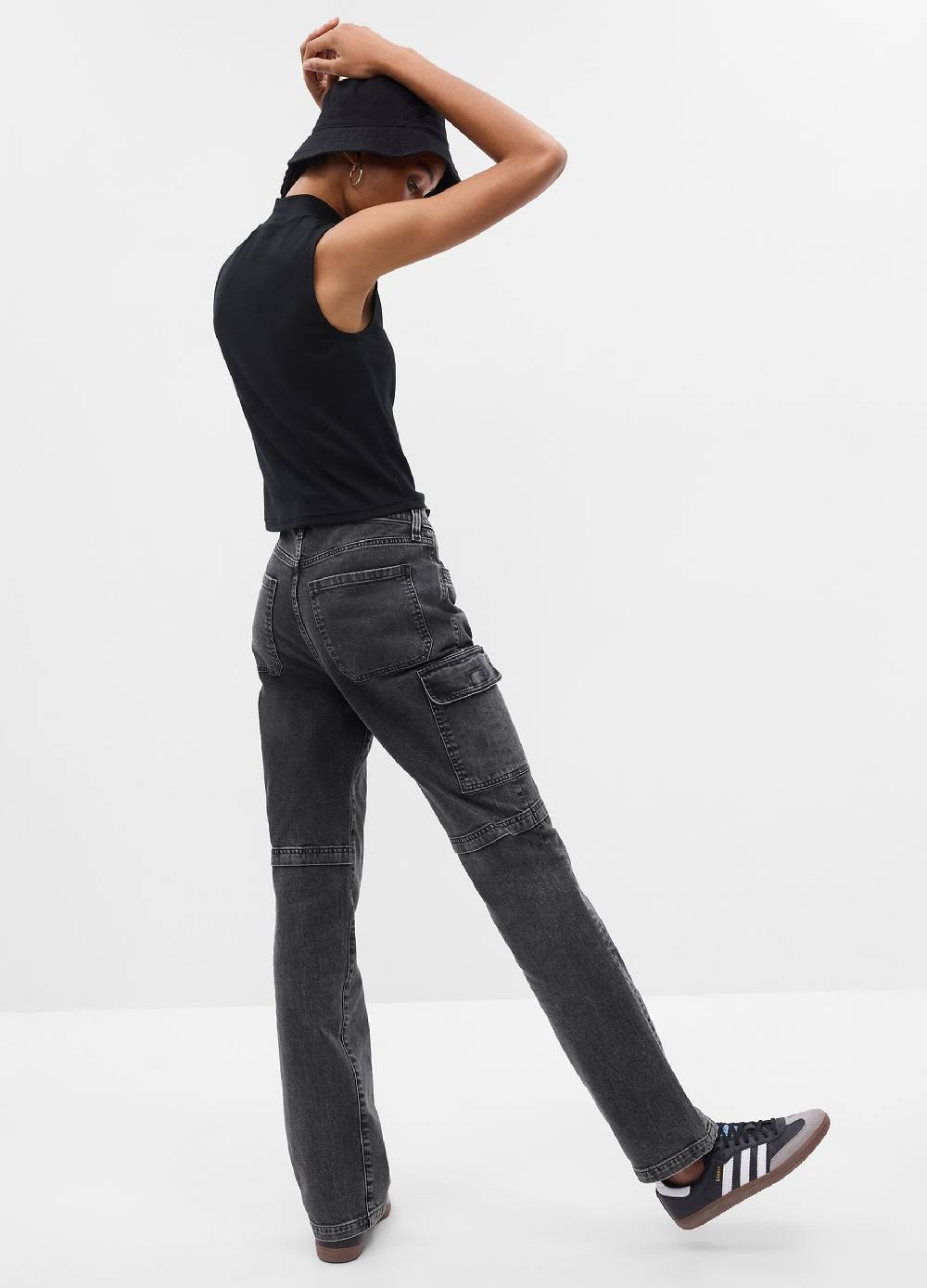 Ovs Jeans Cargo Loose Fit A Vita Alta