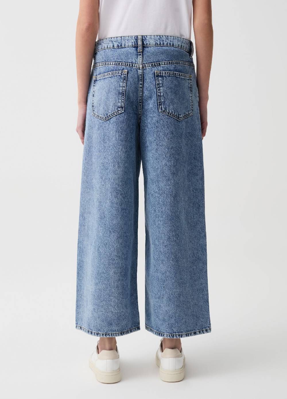 Ovs Jeans Cropped Wide Leg