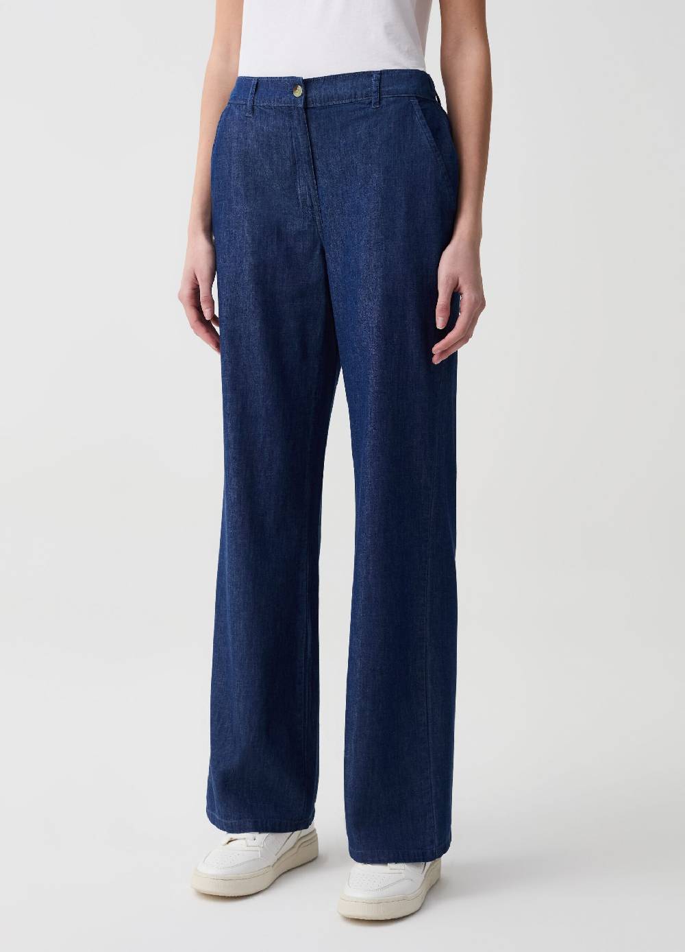 Ovs Jeans Flare Fit In Tessuto Fluido