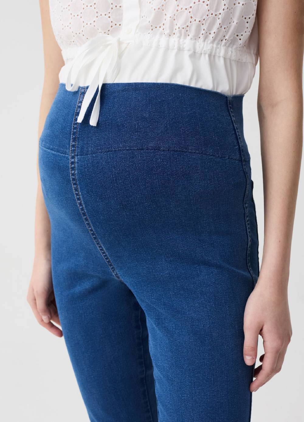 Ovs Jeans Flare Fit Premaman Con Tasche