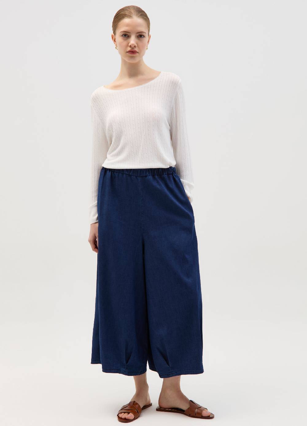 Ovs Jeans fluido wide leg cropped