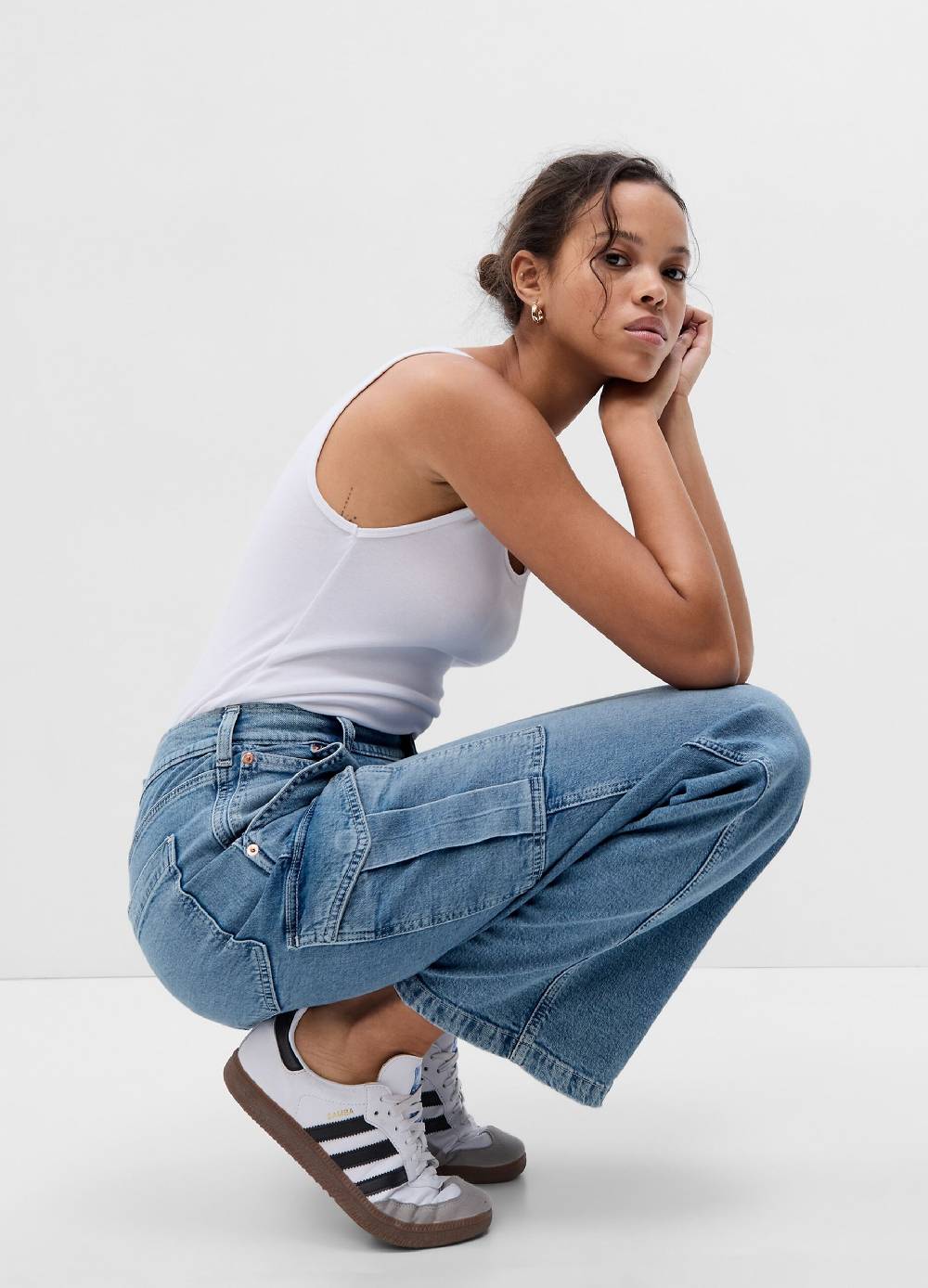 Ovs Jeans Loose Fit Cargo Vita Media