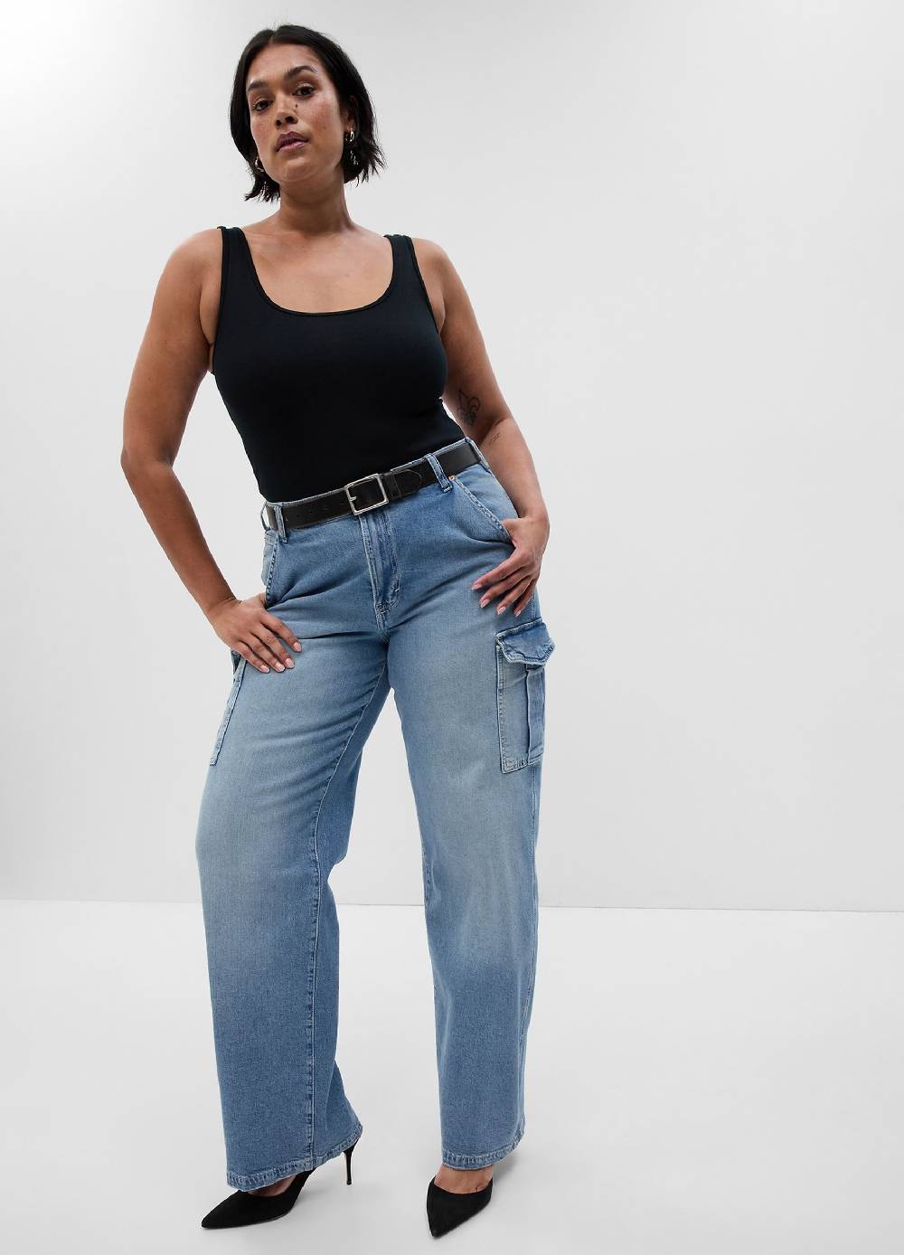 Ovs Jeans Loose Fit Cargo Vita Media