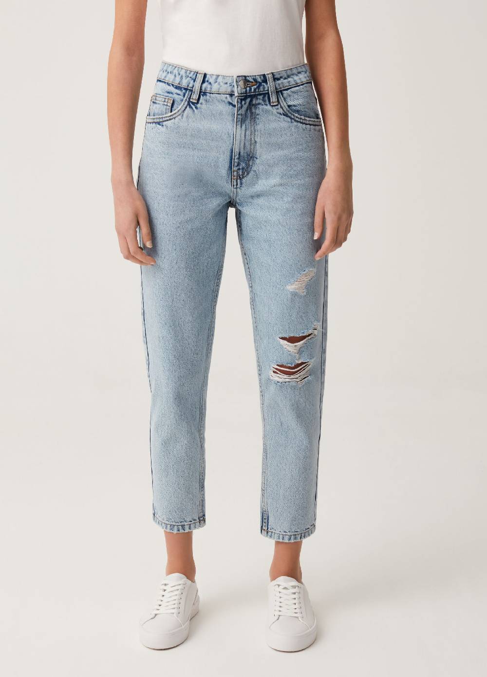 Ovs Jeans Mom Fit In Cotone