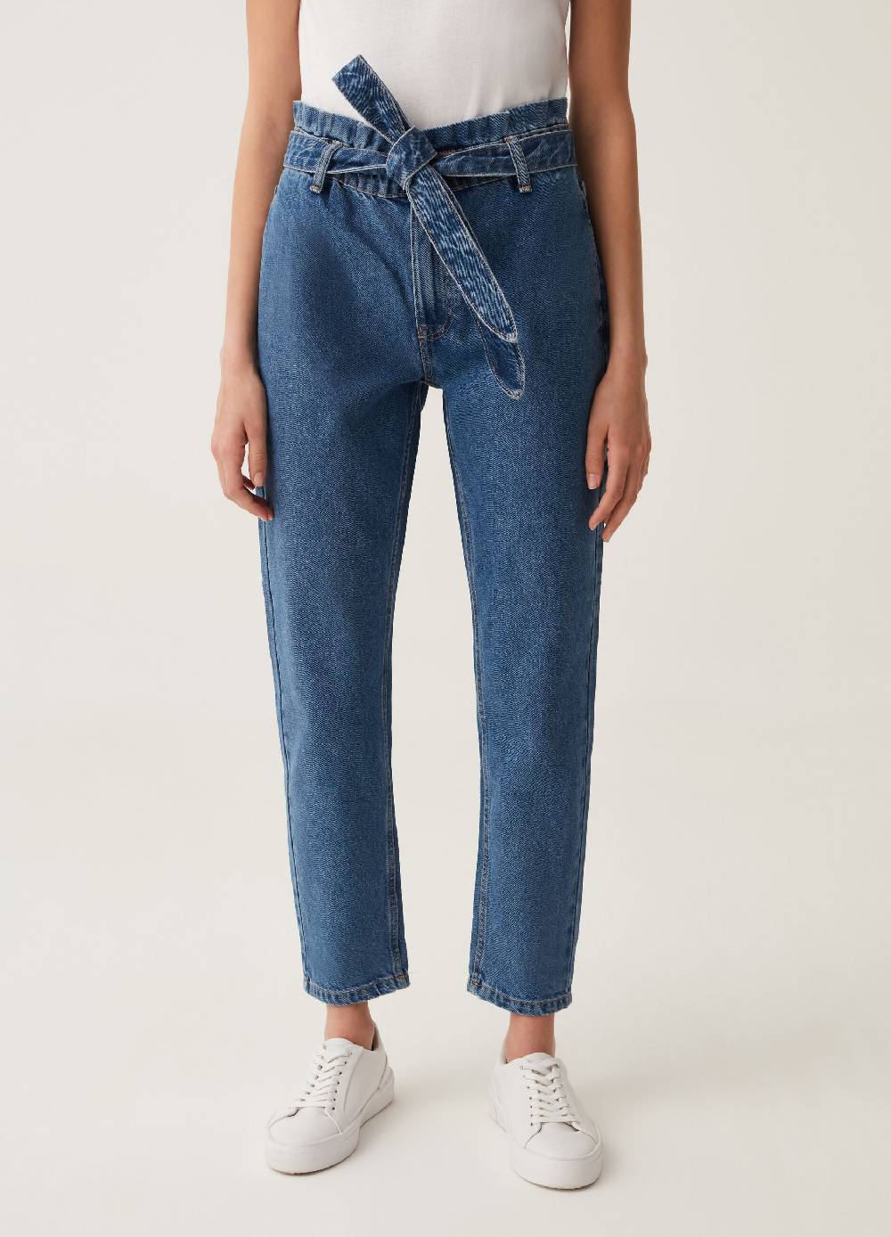 Ovs Jeans Paper Bag Con Cintura