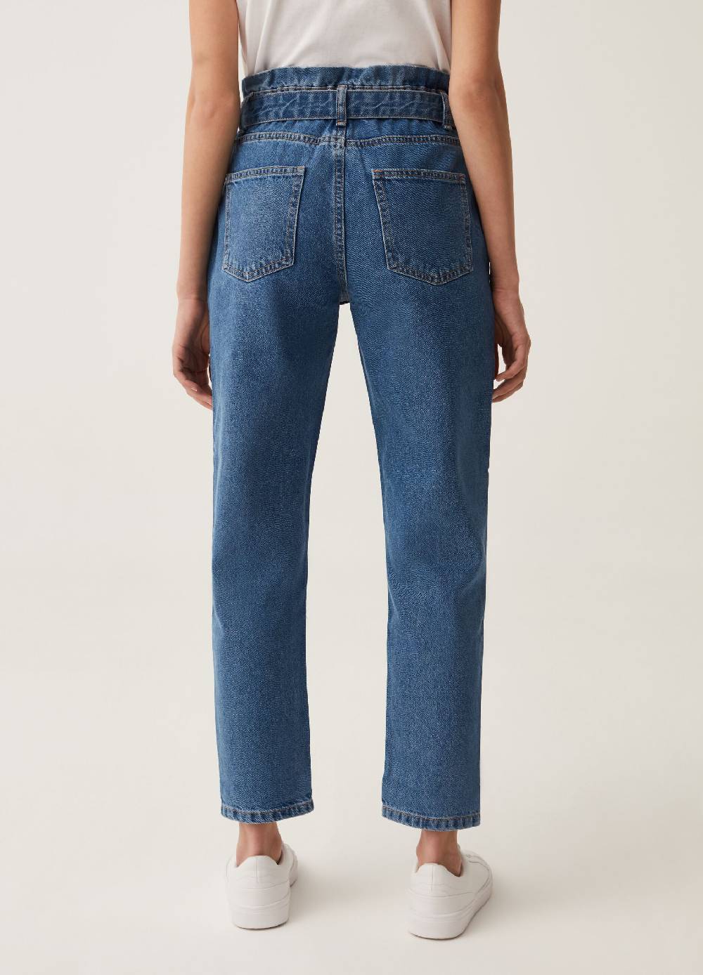 Ovs Jeans Paper Bag Con Cintura