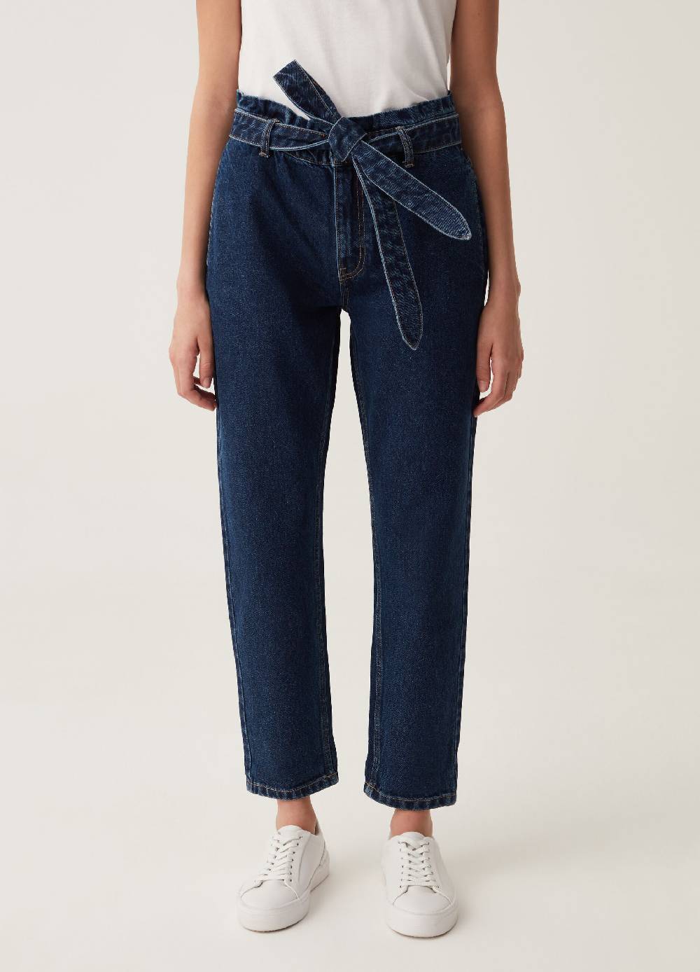 Ovs Jeans Paper Bag Con Cintura