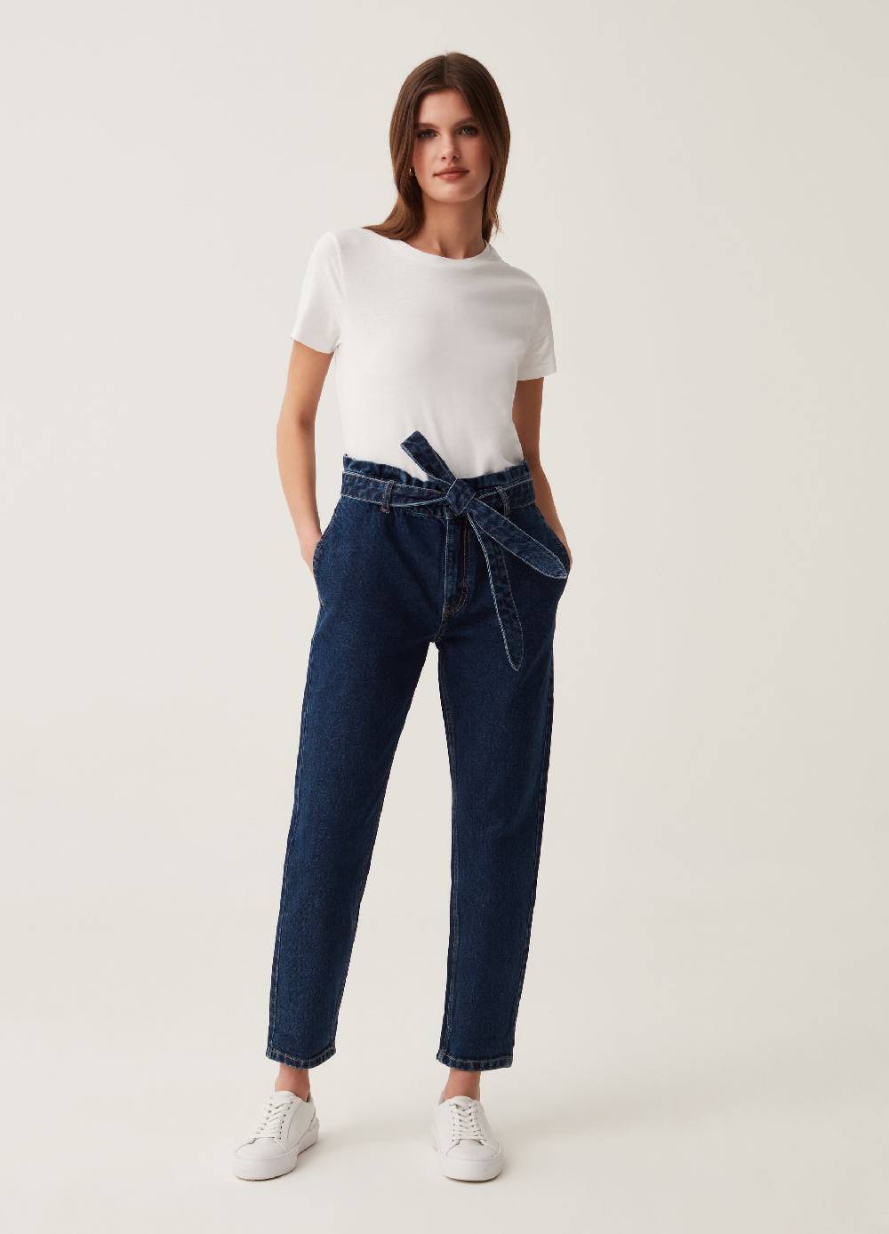 Ovs Jeans paper bag con cintura