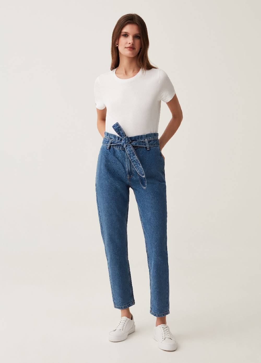 Ovs Jeans paper bag con cintura