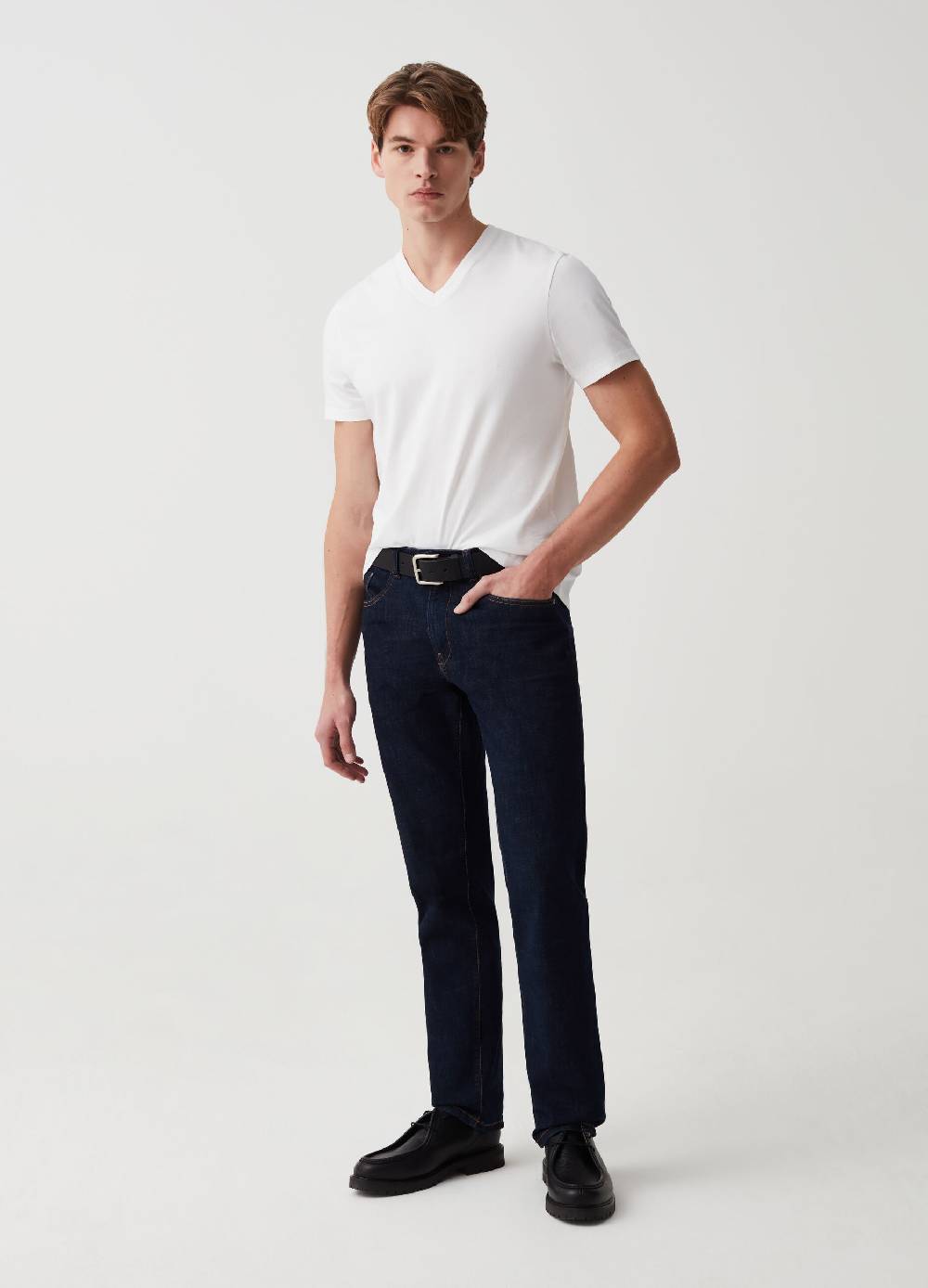Ovs Jeans regular fit con trama cross hatch