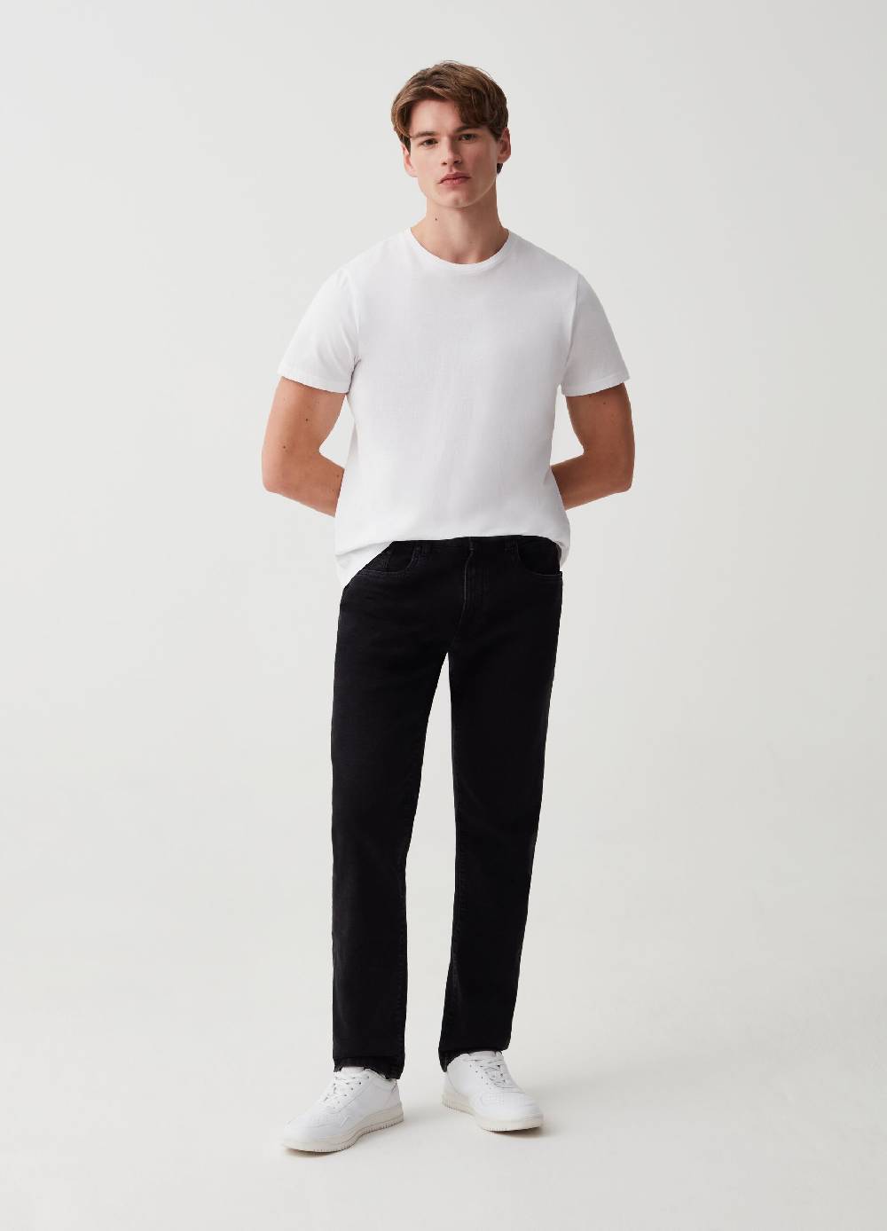 Ovs Jeans regular fit con trama cross hatch
