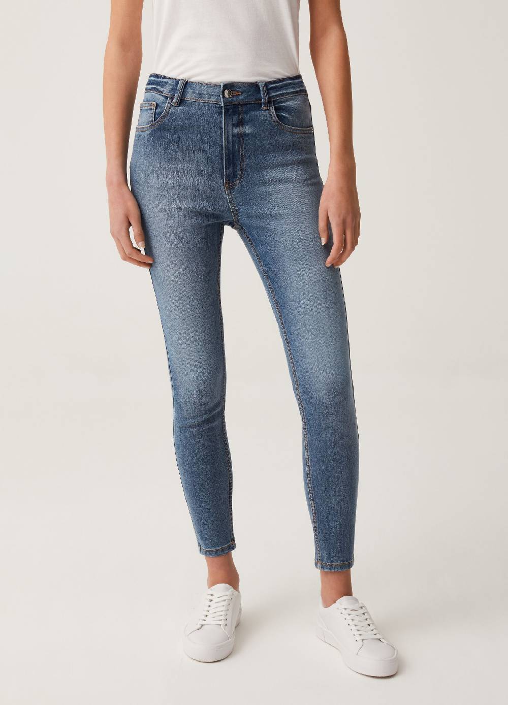 Ovs Jeans Skinny Fit A Vita Alta