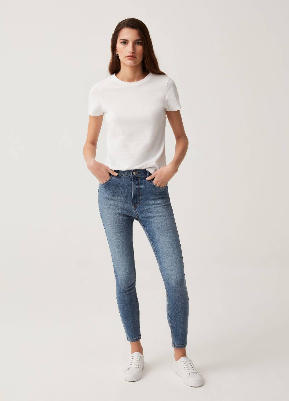 Ovs Jeans skinny fit a vita alta