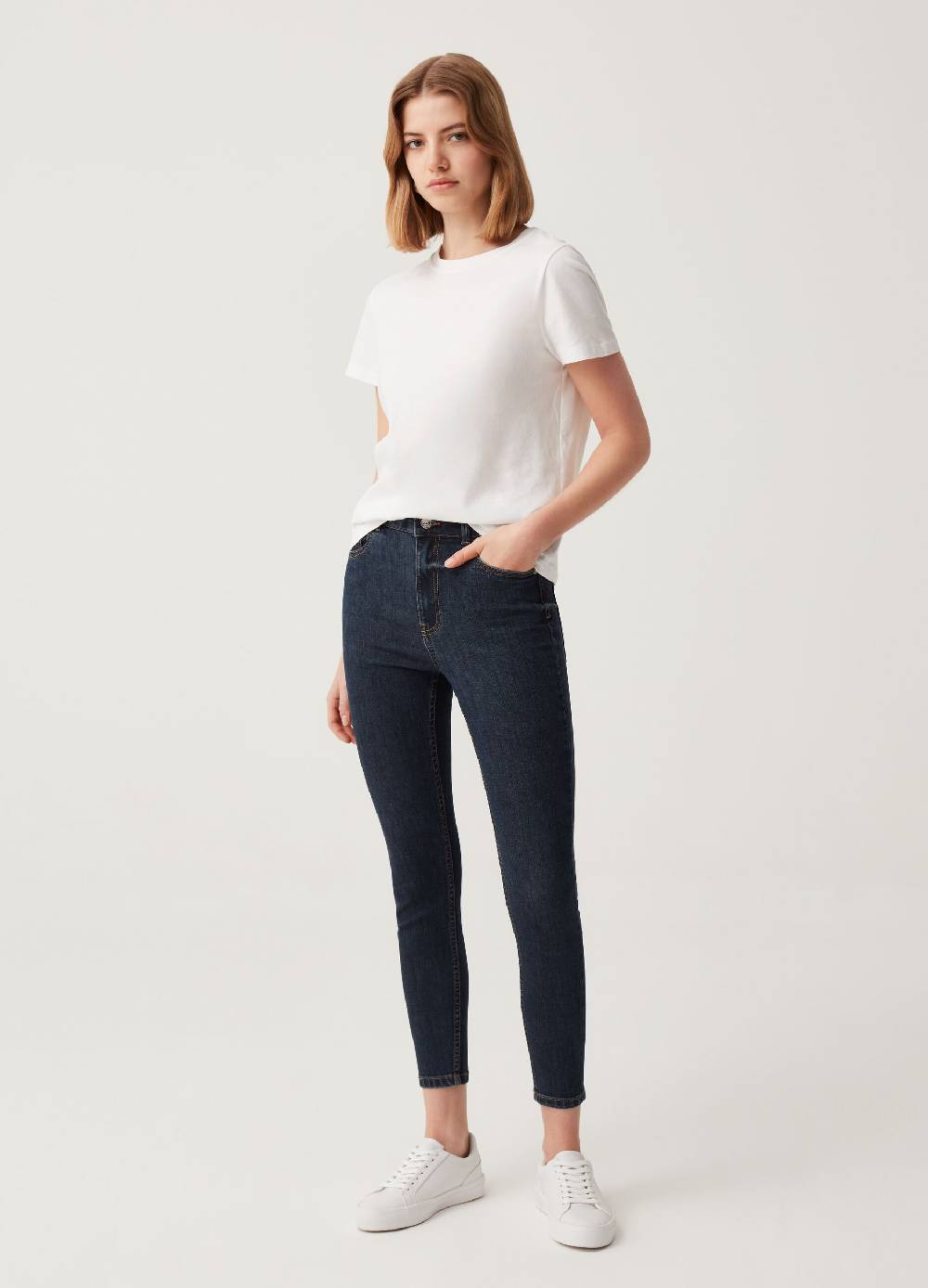 Ovs Jeans skinny fit a vita alta