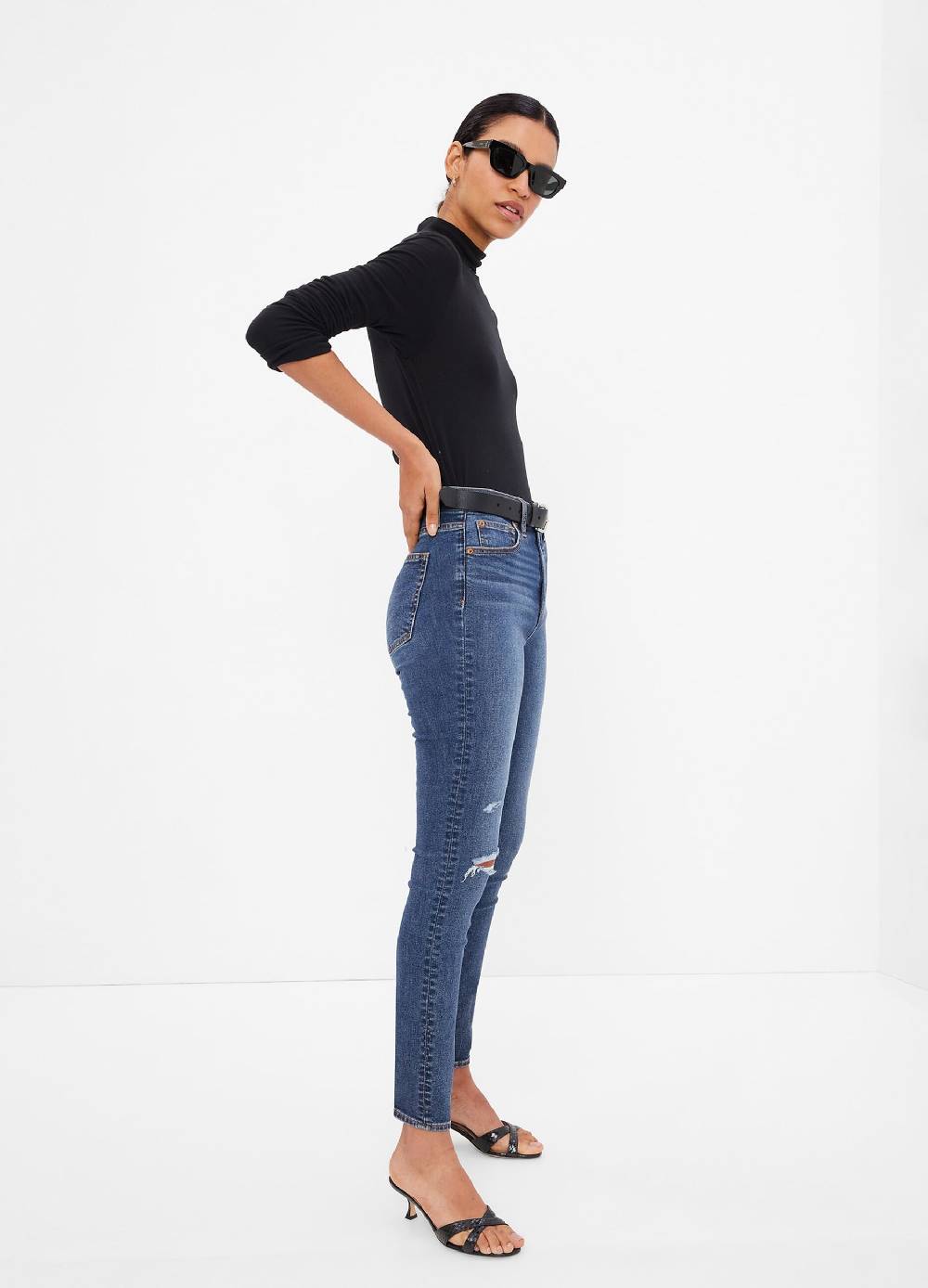 Ovs Jeans skinny fit a vita alta con abrasioni