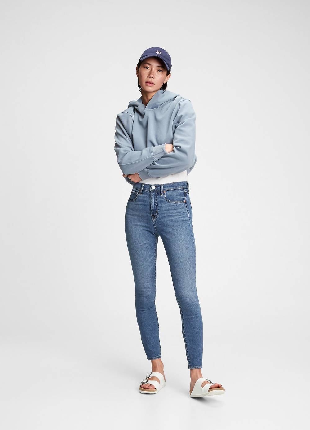 Ovs Jeans skinny fit a vita alta con scoloriture