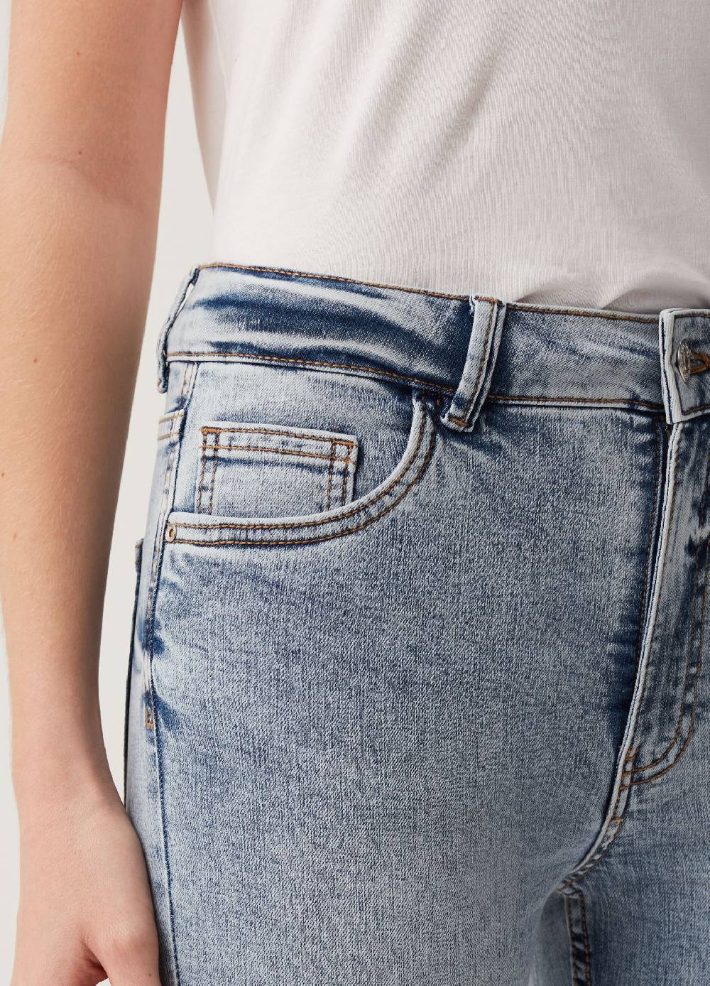 Ovs Jeans Skinny Fit A Vita Alta