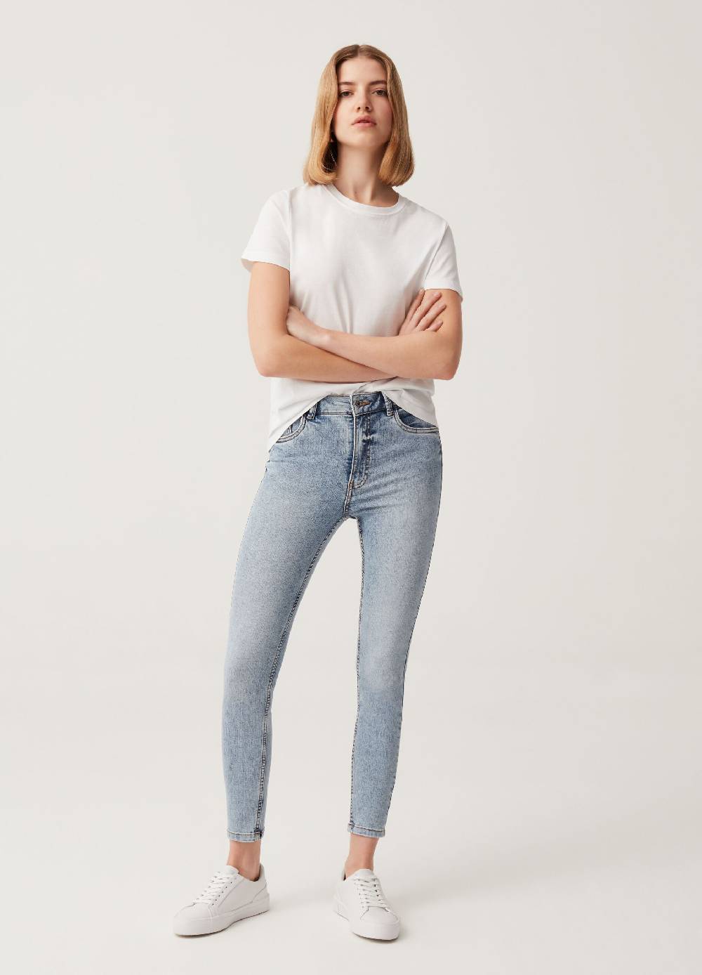 Ovs Jeans skinny fit a vita alta