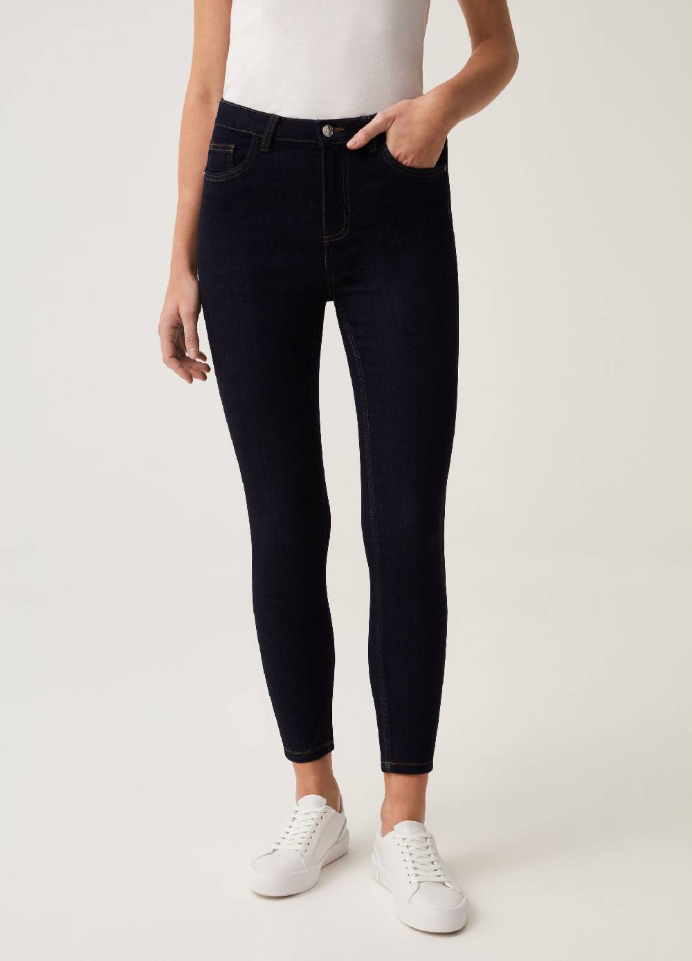 Ovs Jeans Skinny Fit Con Scoloriture
