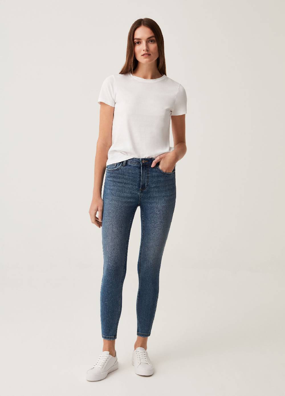 Ovs Jeans skinny fit con scoloriture