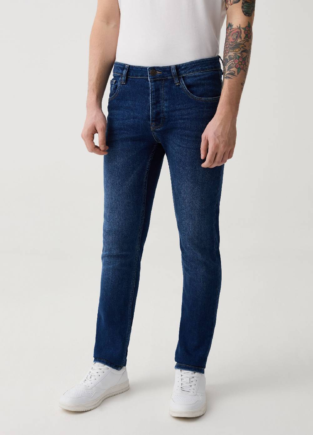Ovs Jeans Skinny Fit In Tessuto Coolmax®