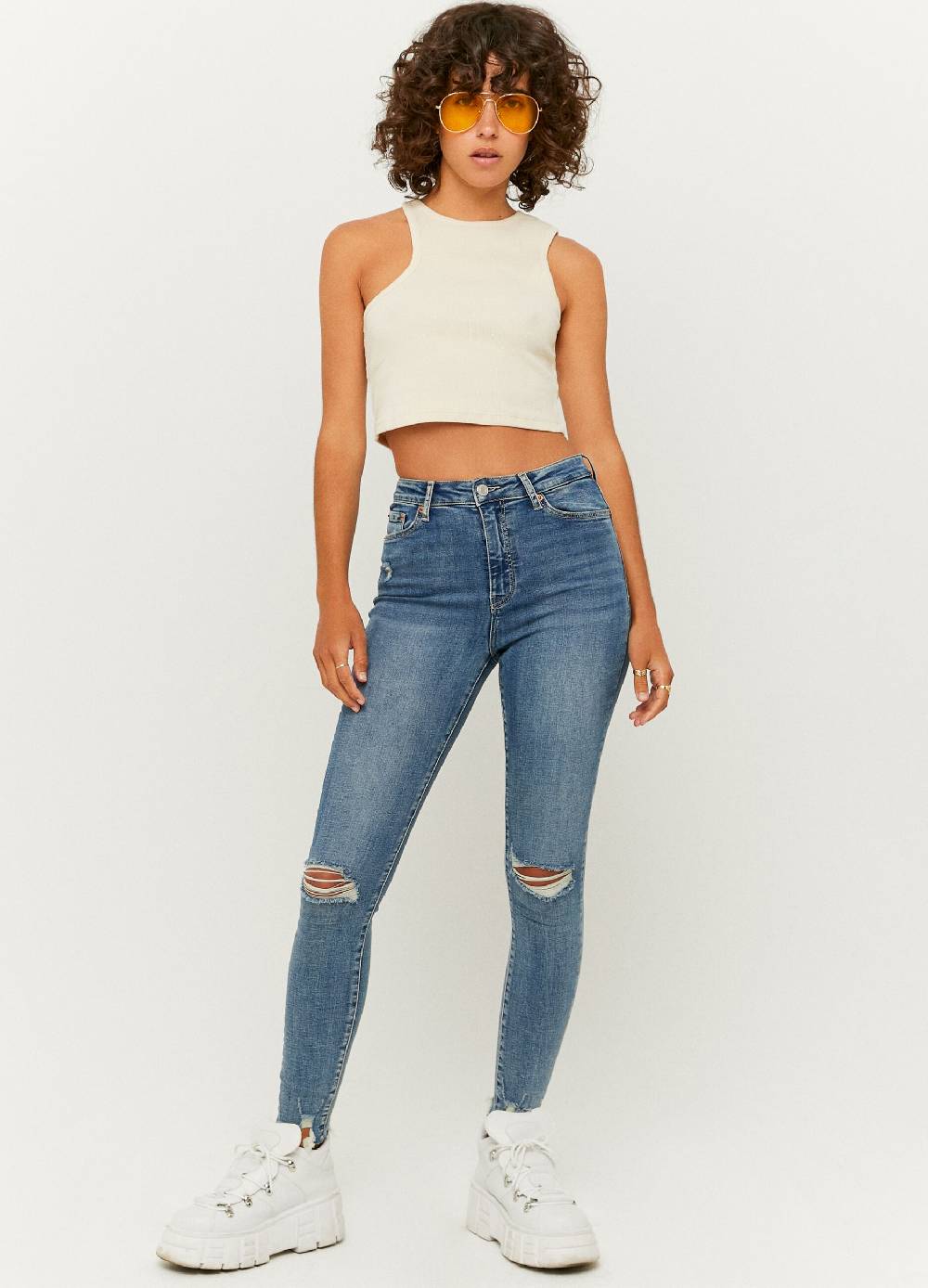 Ovs Jeans slim fit con abrasioni