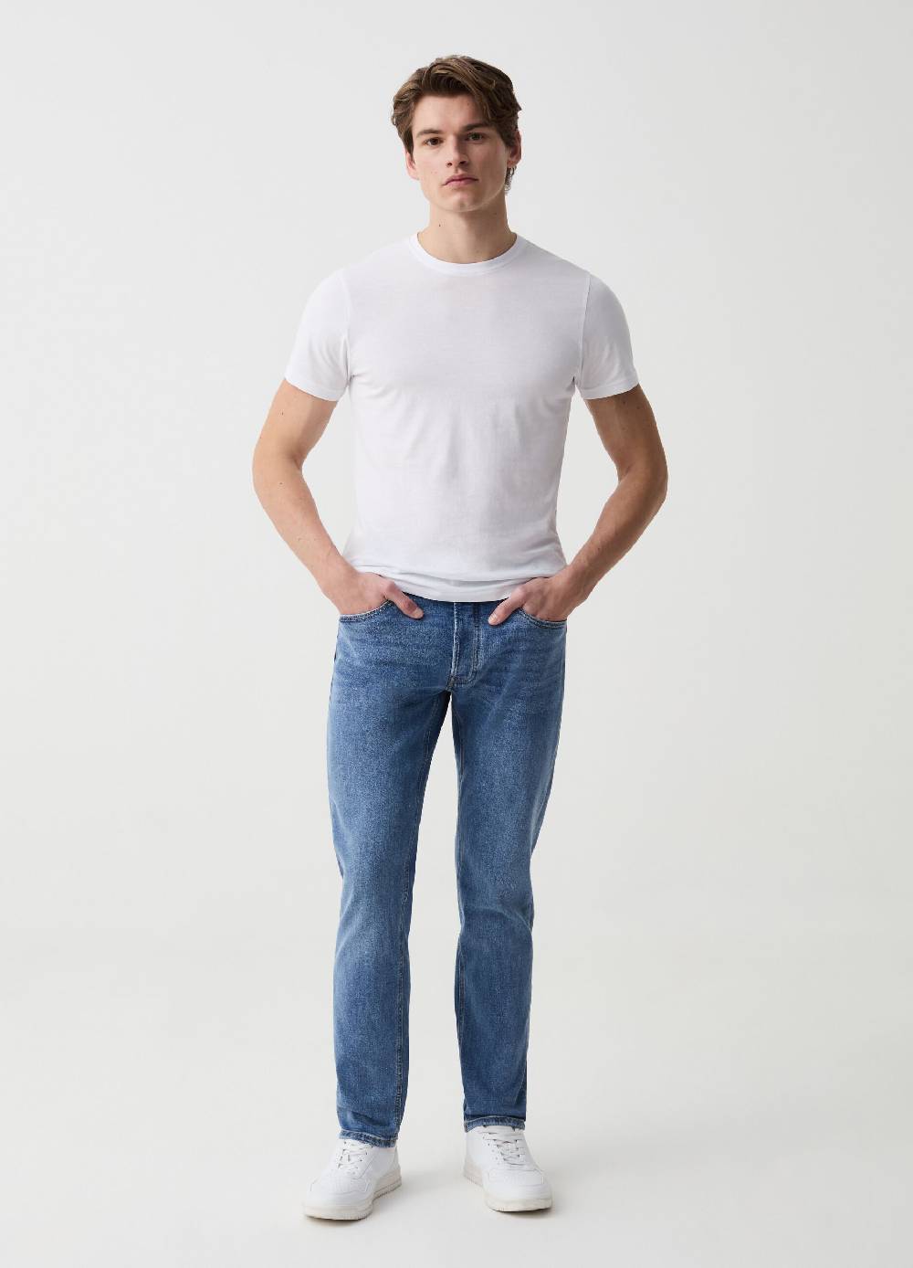Ovs Jeans slim fit con scoloriture