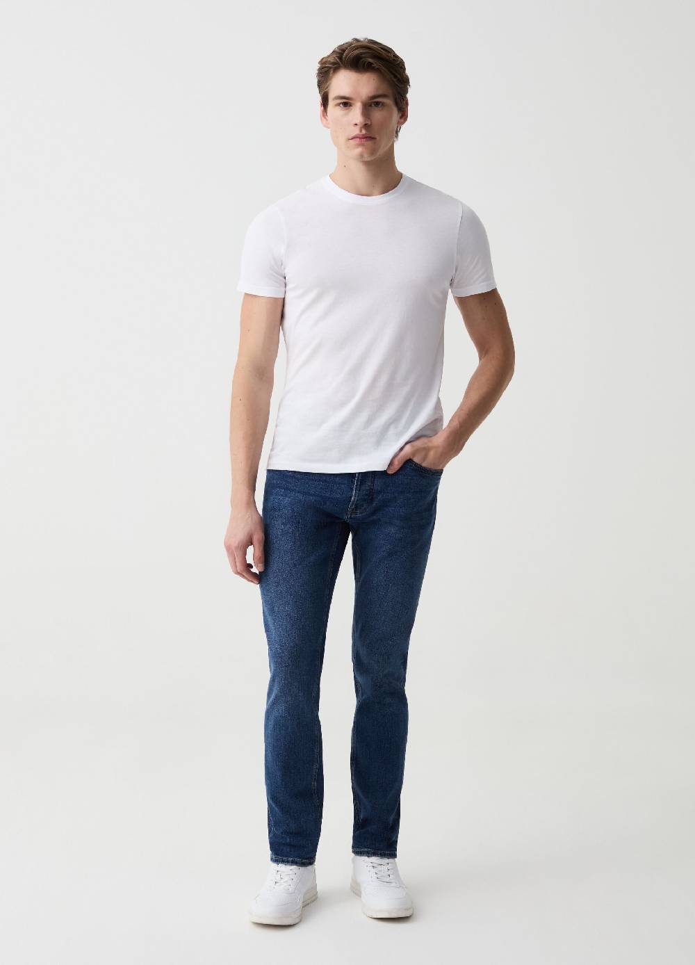 Ovs Jeans slim fit con scoloriture