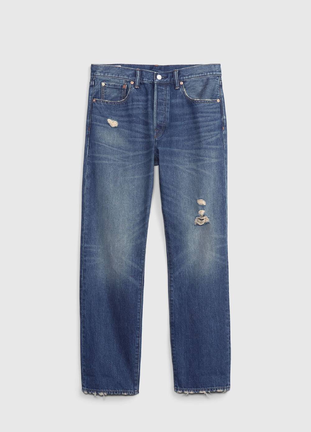 Ovs Jeans Straight Fit Con Abrasioni