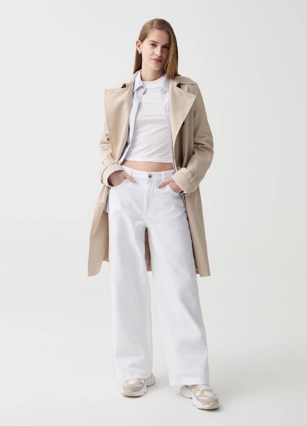 Ovs Jeans straight fit con tiranti