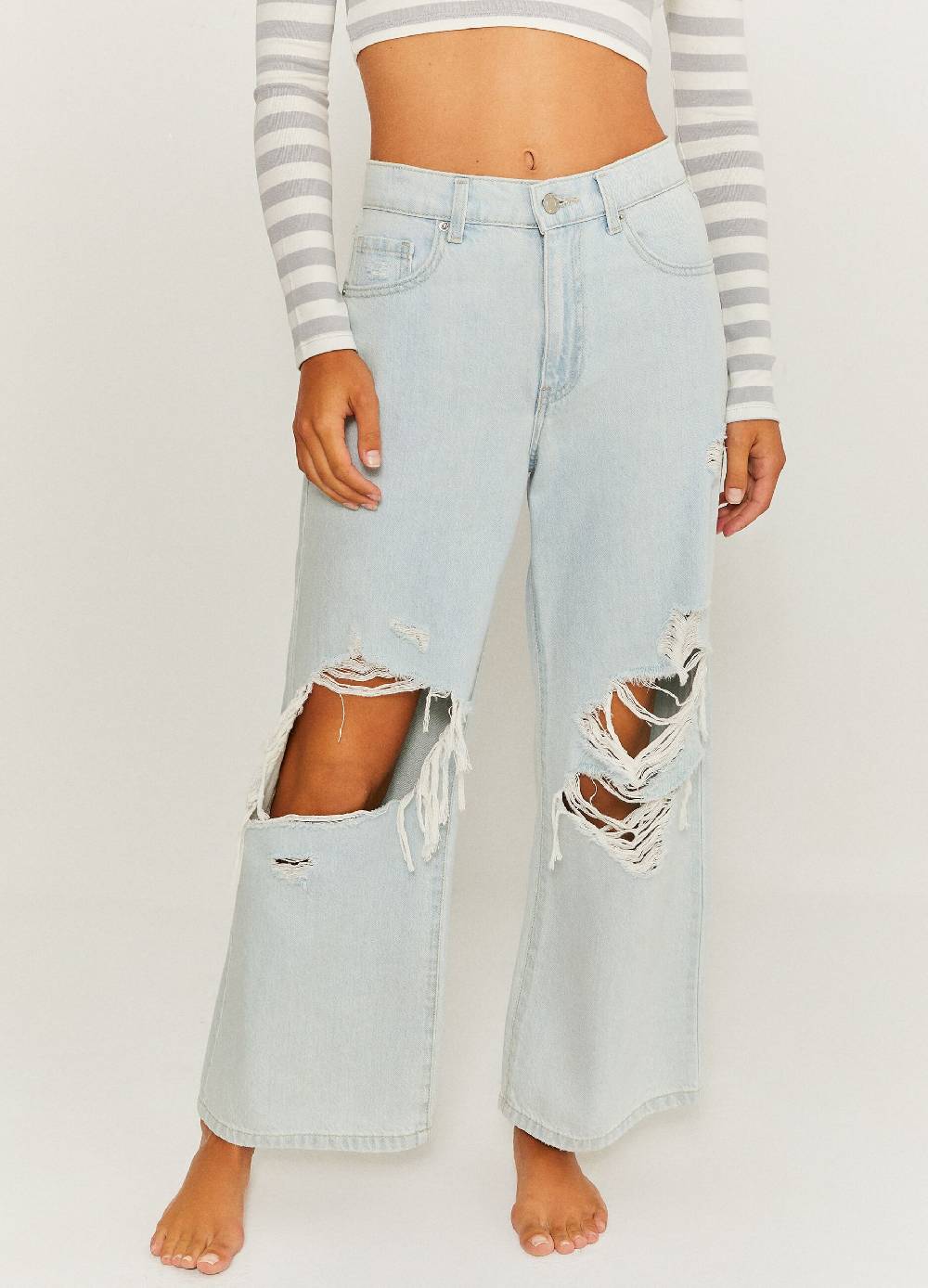 Ovs Jeans Straight Fit Cropped