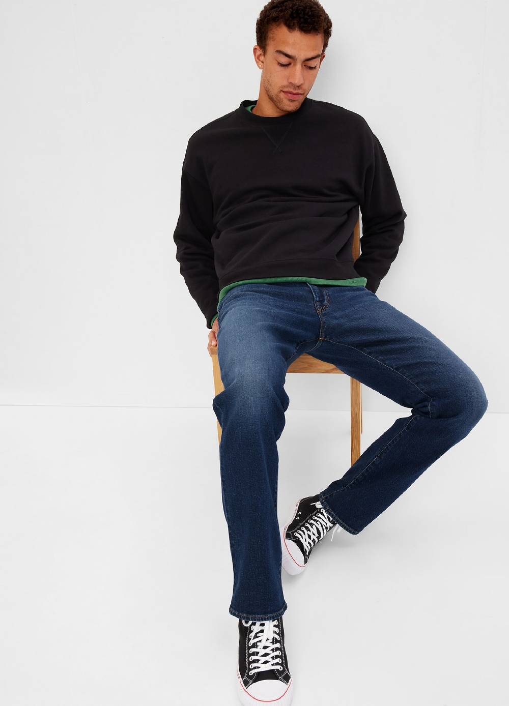 Ovs Jeans straight fit in cotone e Lyocell stretch