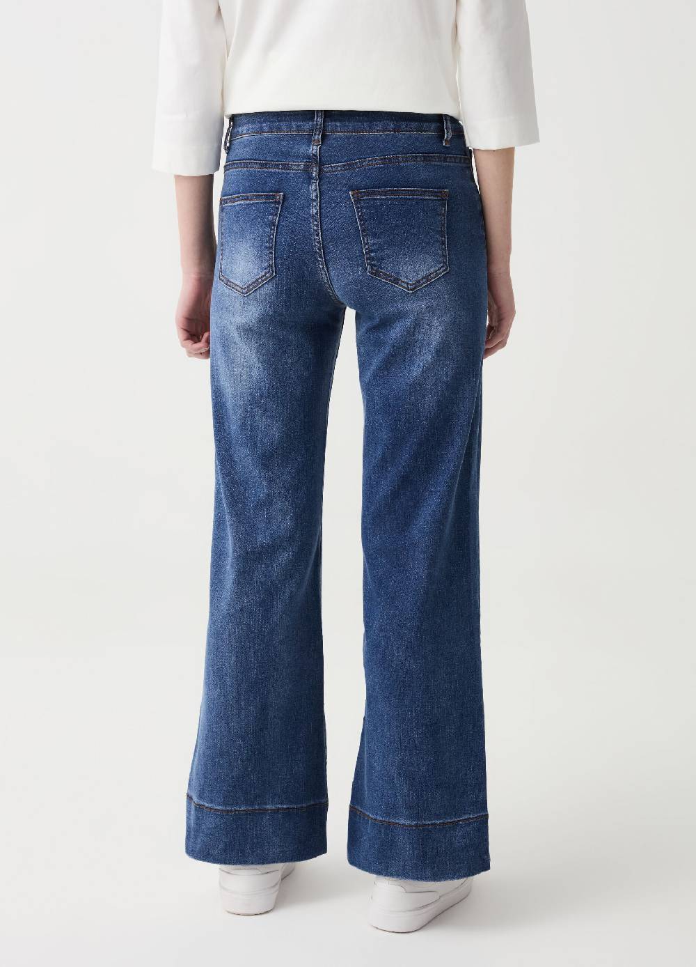 Ovs Jeans Wide Leg Con Scoloriture