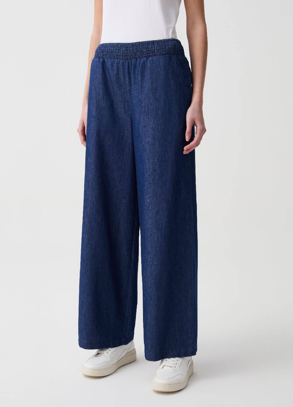 Ovs Jeans Wide Leg In Tessuto Fluido