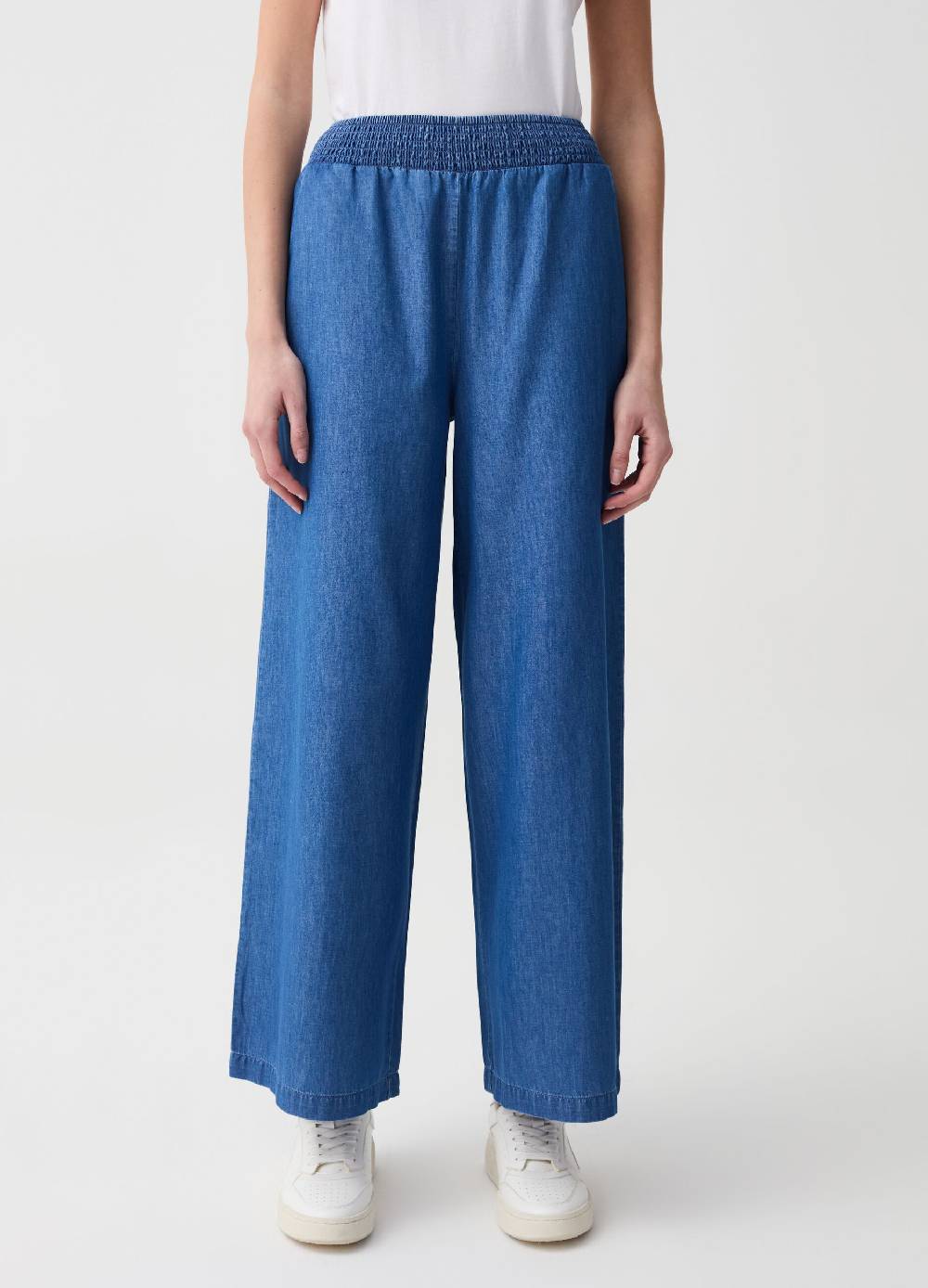 Ovs Jeans Wide Leg In Tessuto Fluido