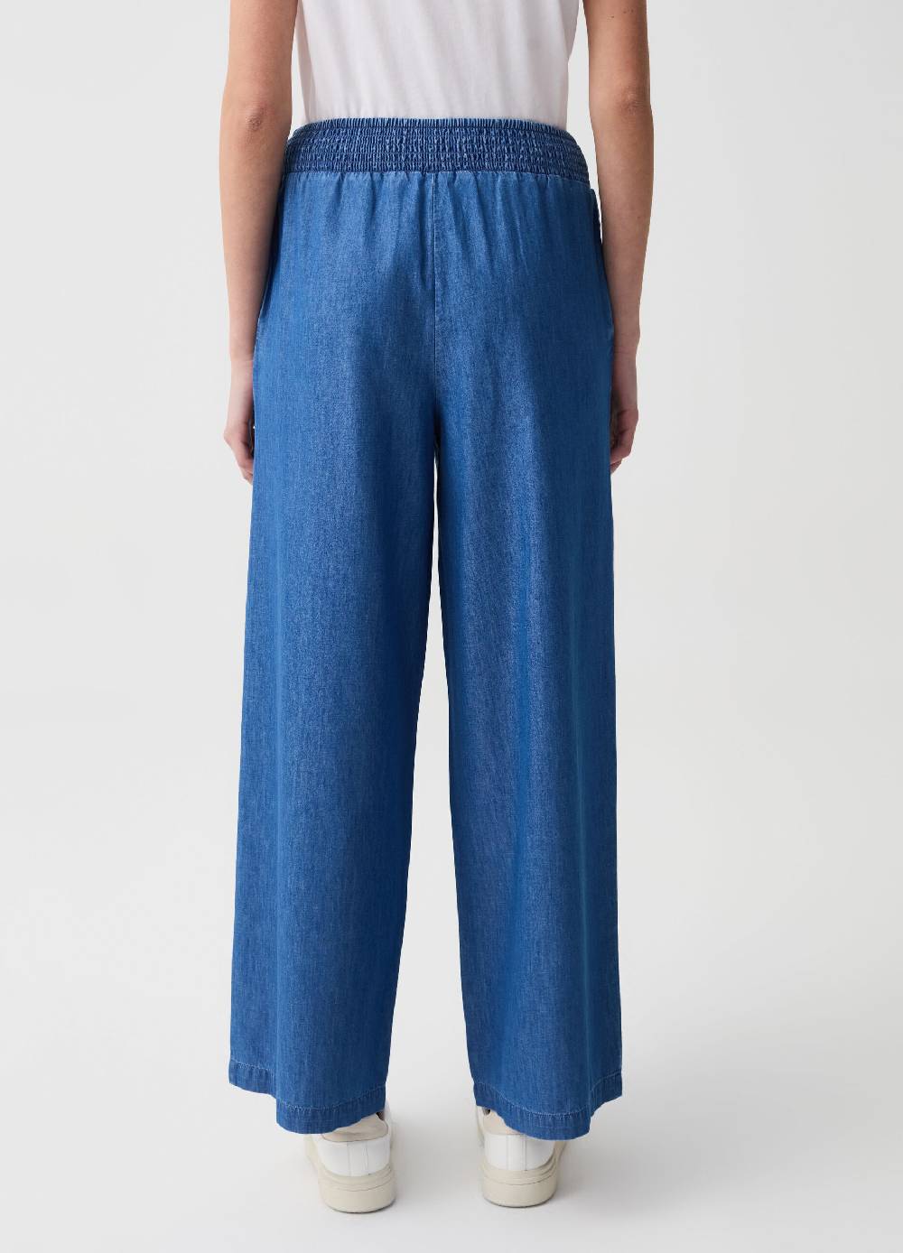 Ovs Jeans Wide Leg In Tessuto Fluido