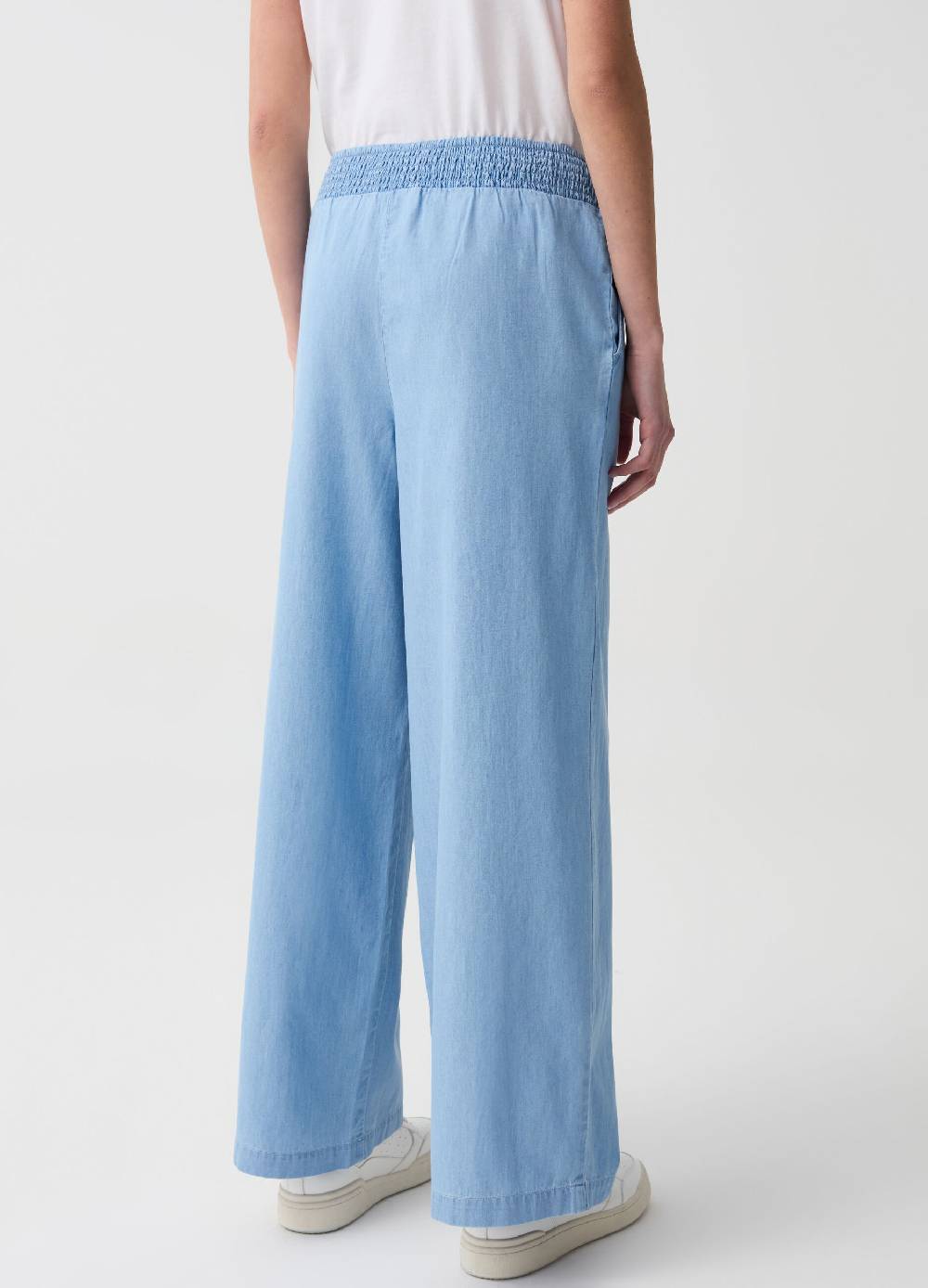 Ovs Jeans Wide Leg In Tessuto Fluido