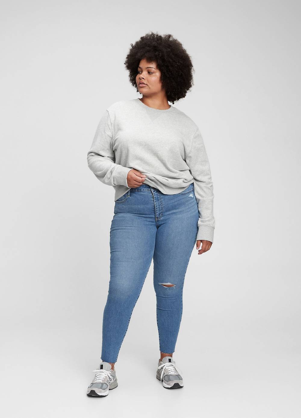 Ovs Jeggings A Vita Alta Con Strappi