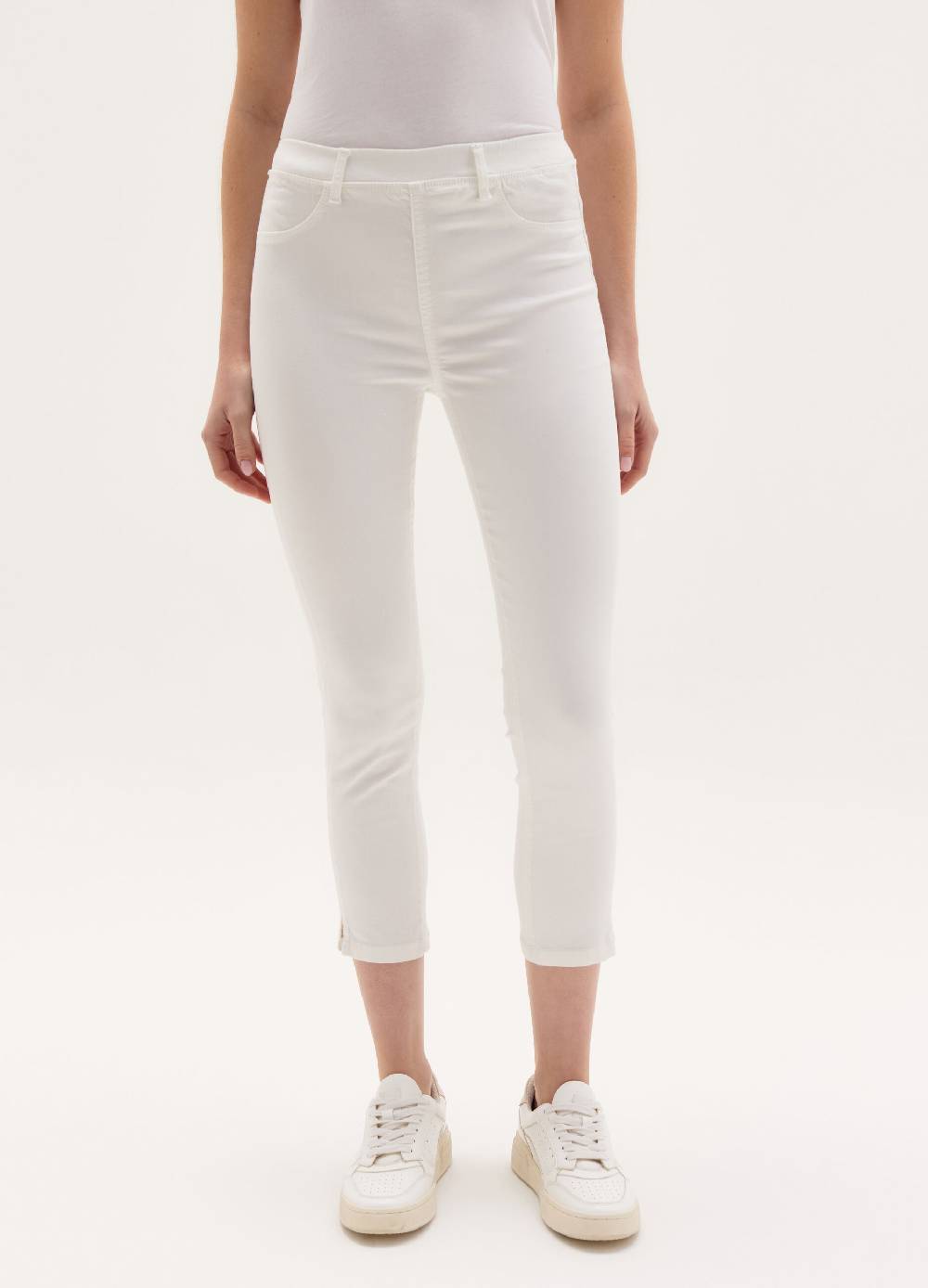 Ovs Jeggings Crop Skinny Fit Con Spacchetti