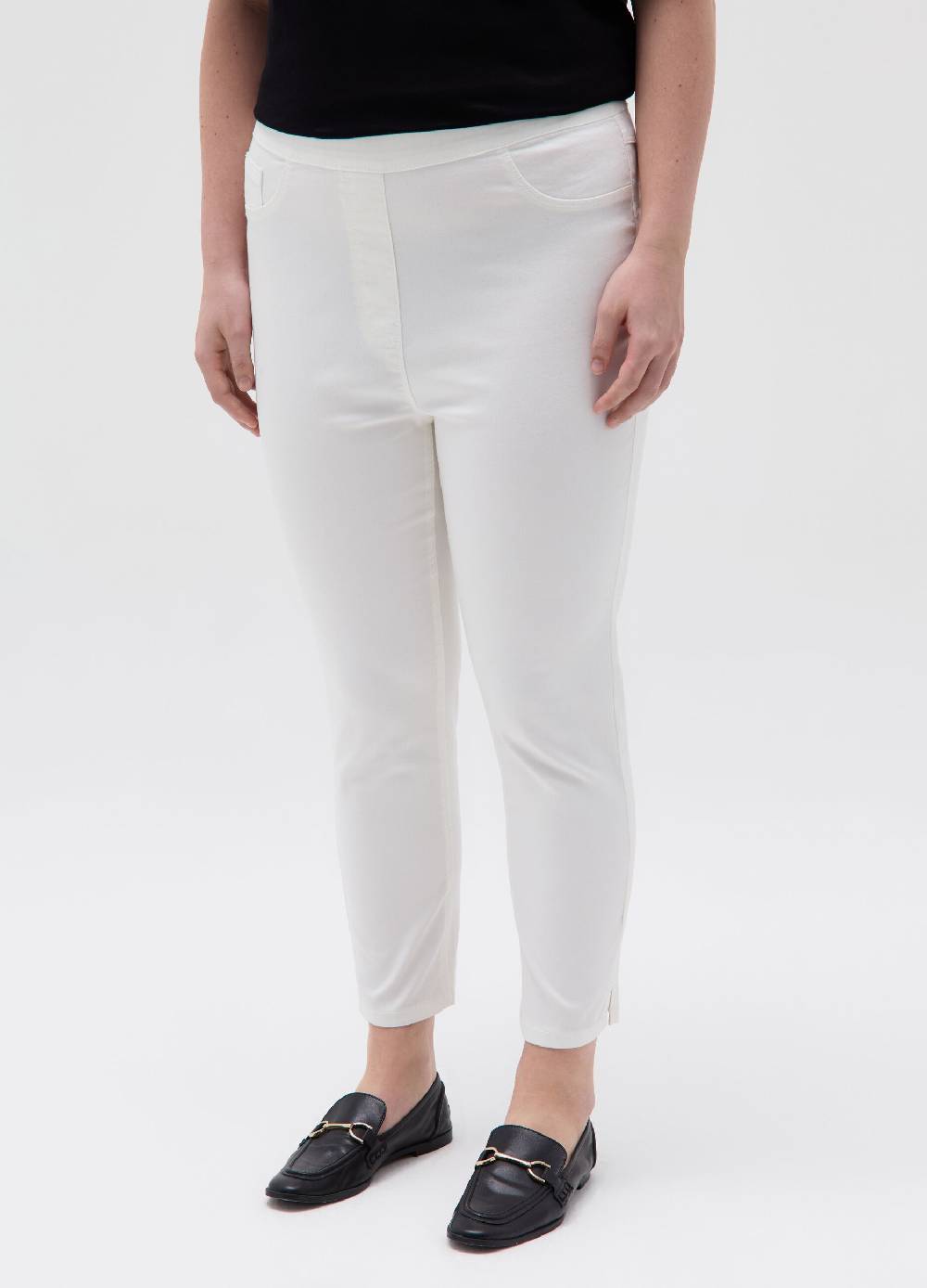 Ovs Jeggings Crop Tinta Unita Curvy