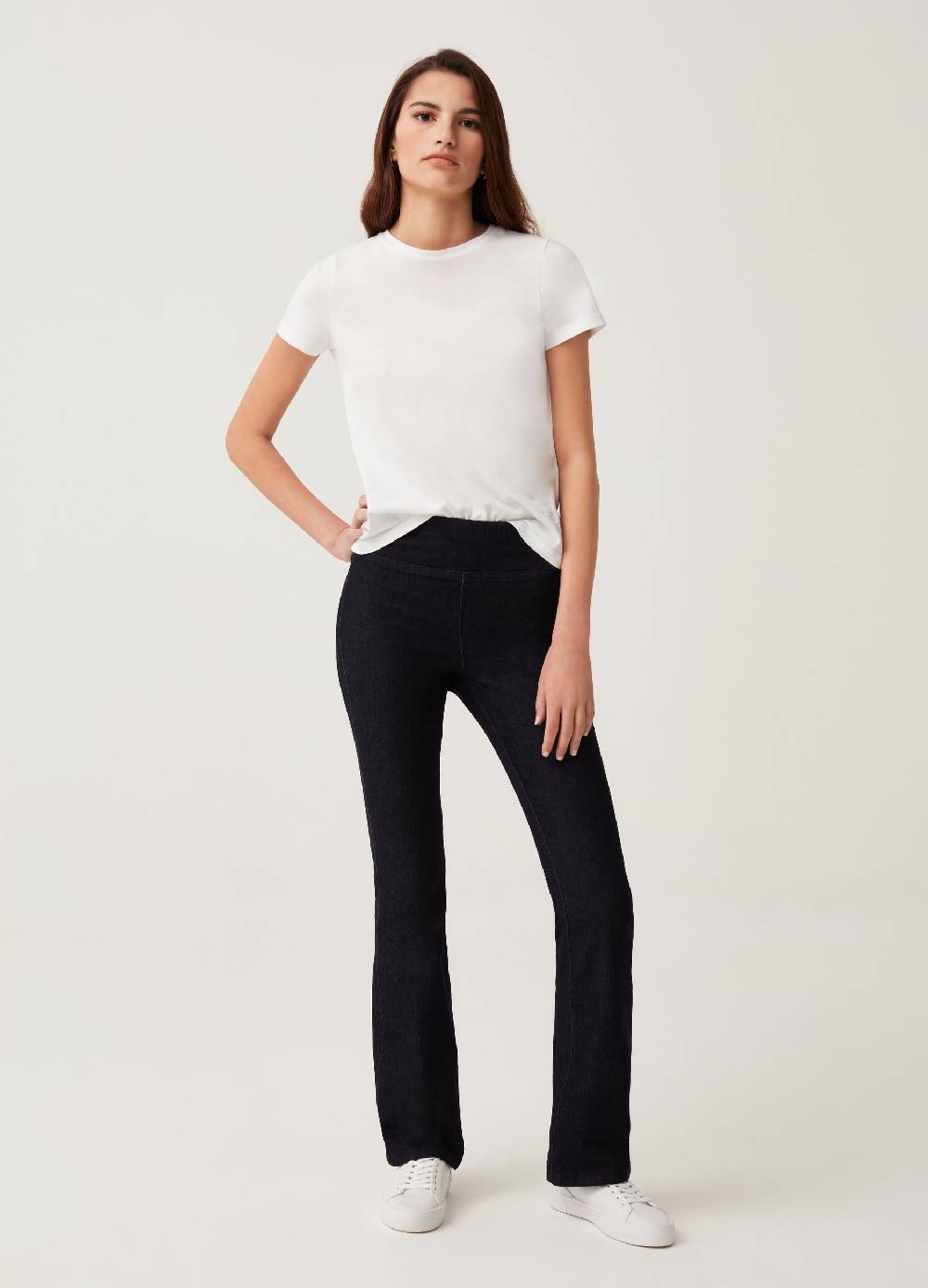 Ovs Jeggings flare fit a vita alta