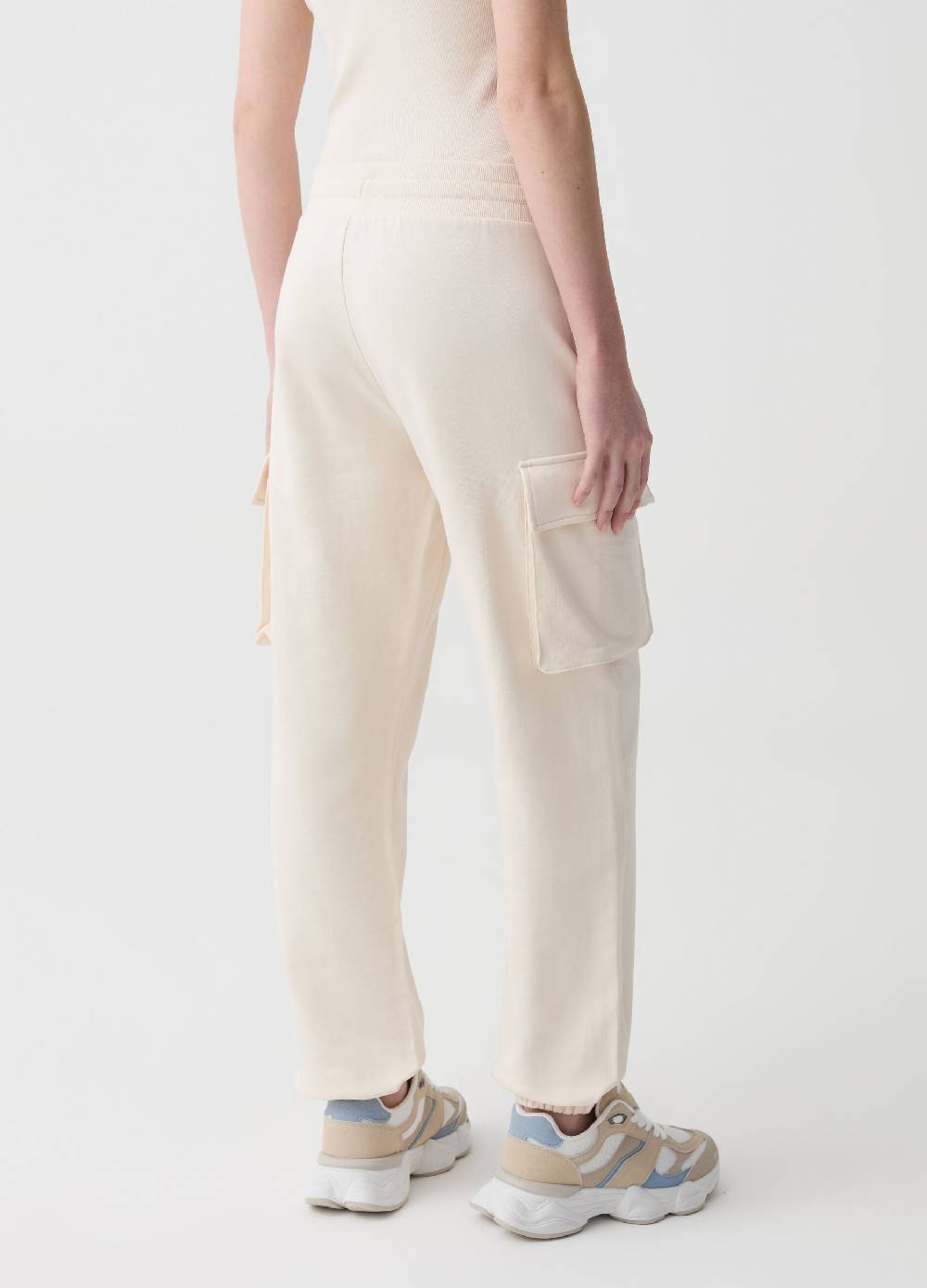 Ovs Jogger Cargo In Felpa Con Coulisse