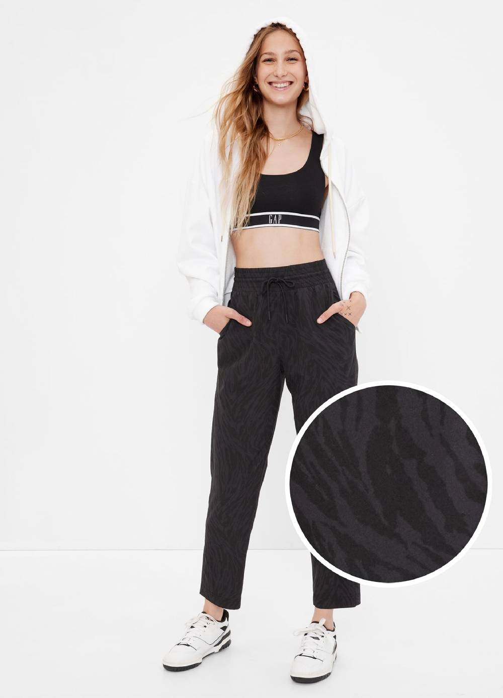 Ovs Joggers a vita alta con stampa animalier