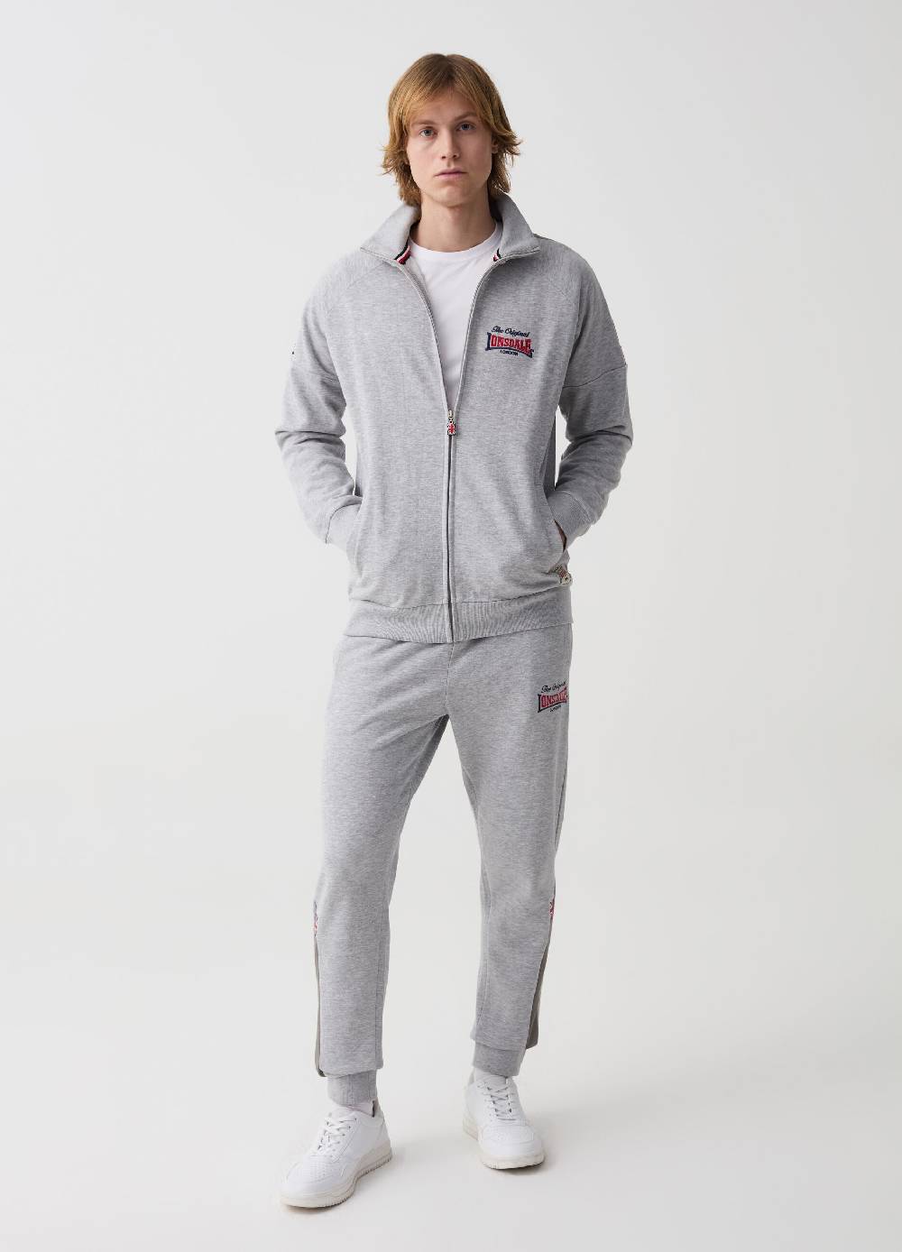 Ovs Joggers con ricamo logo e inserti a contrasto