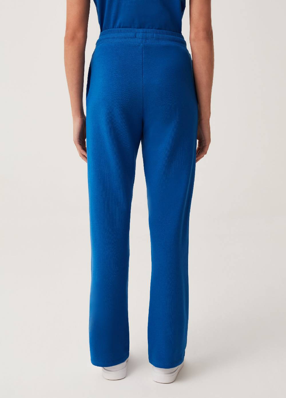 Ovs Joggers Fitness Wide Leg In Felpa Con Coulisse