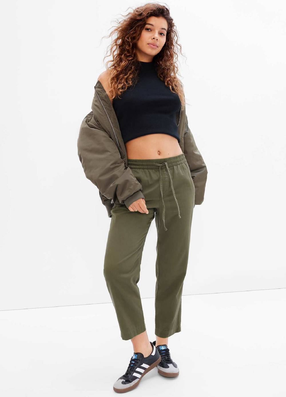 Ovs Joggers in cotone e viscosa con coulisse