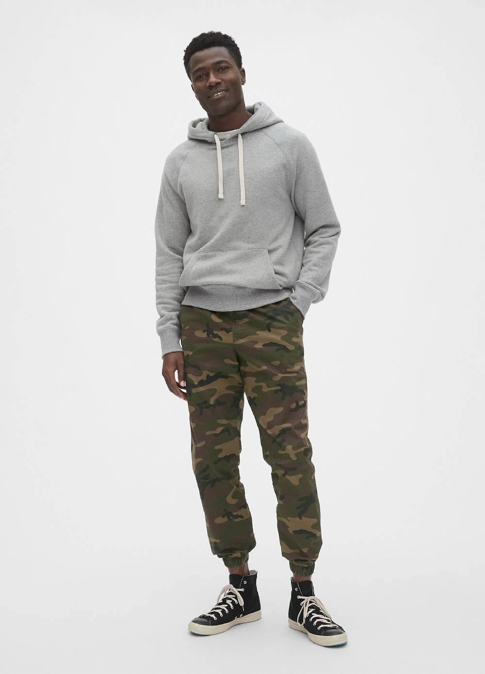 Ovs Joggers in cotone stretch camouflage