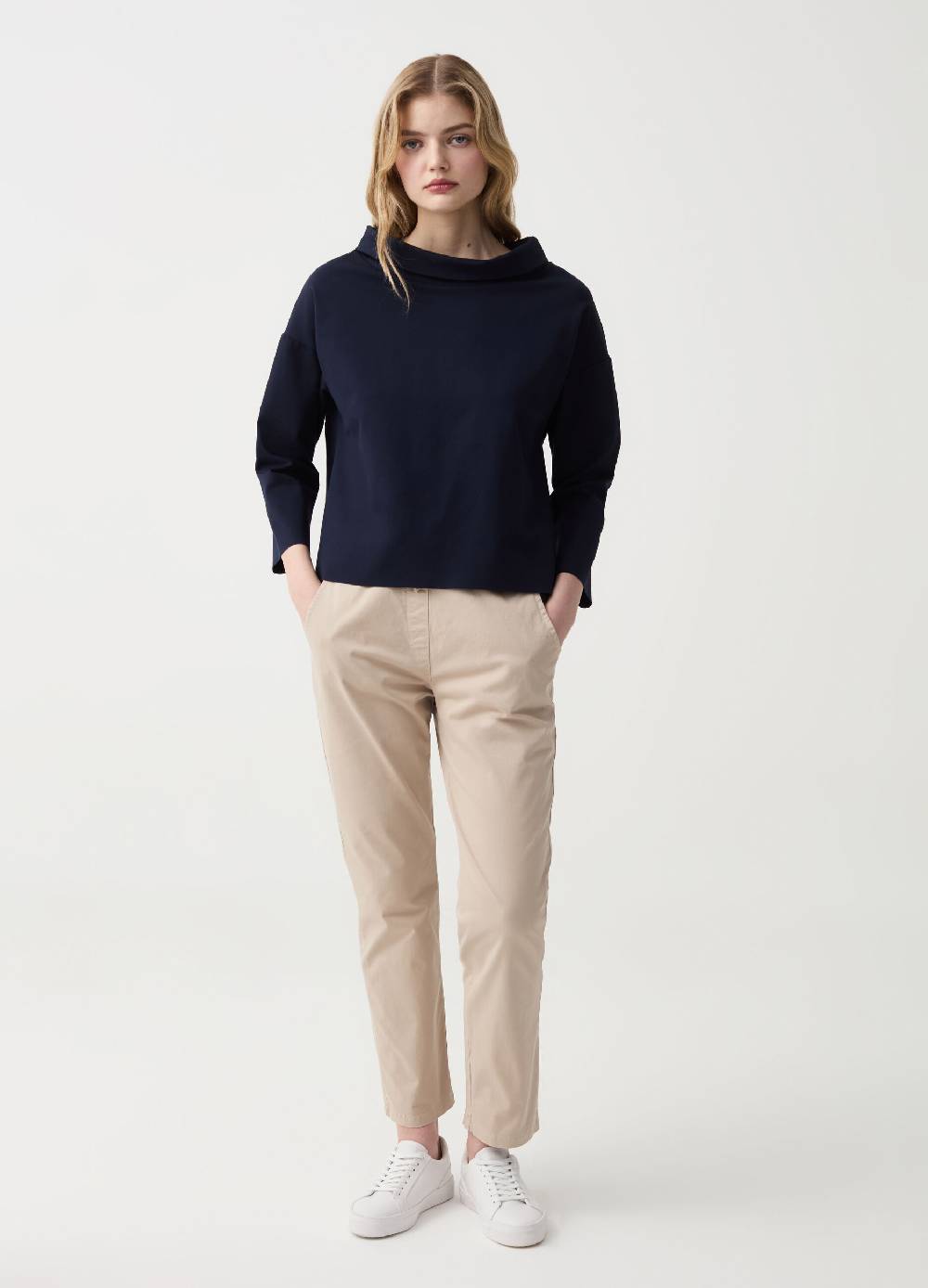 Ovs Joggers in cotone stretch con coulisse