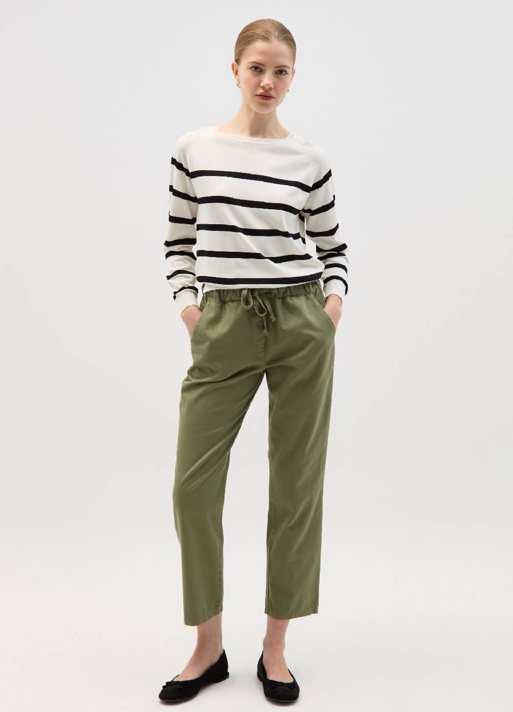 Ovs Joggers in cotone stretch con coulisse