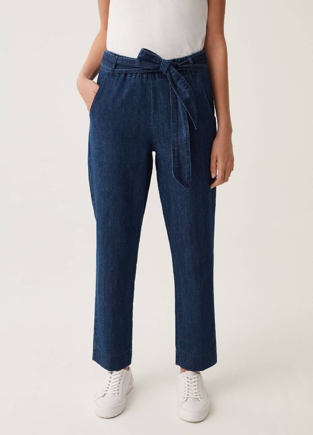 Ovs Joggers In Denim Con Cintura